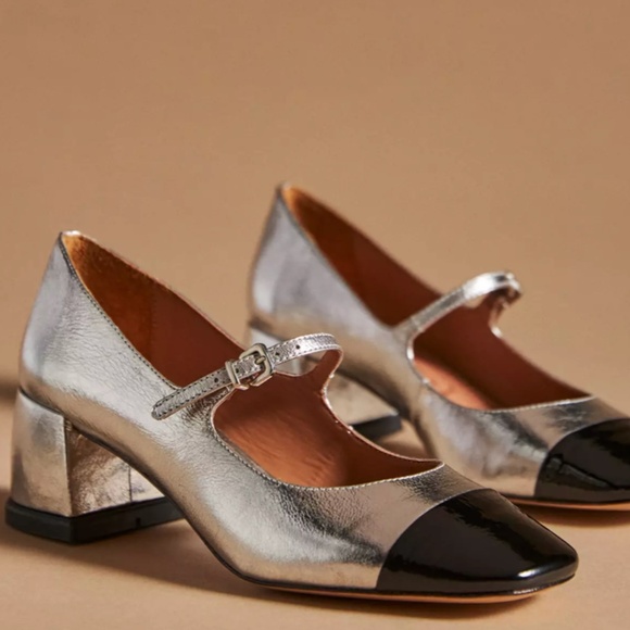 Vincenza Colorblock Mary Jane Heels - Picture 1 of 6